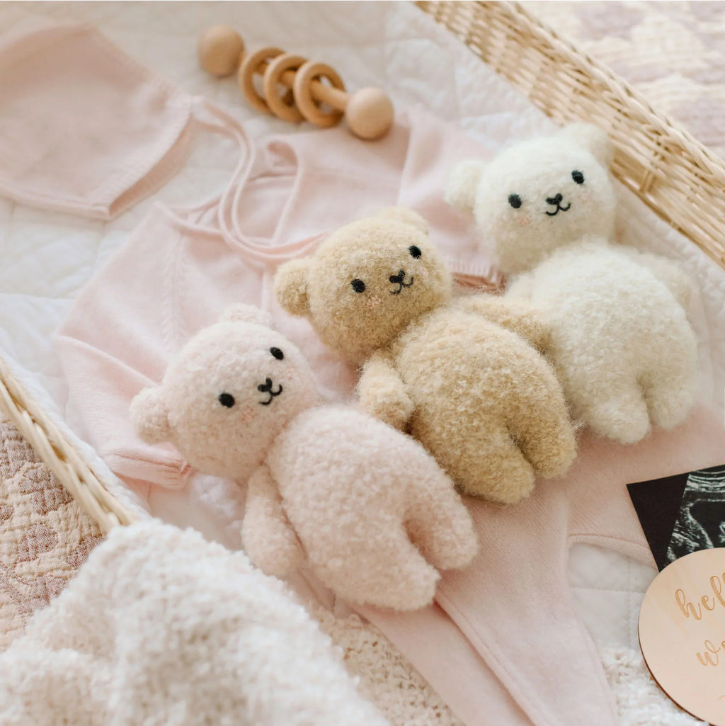 Baby bouclé bear (Ivory) | Cuddle + Kind