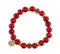 Red Howlite Happiness Bracelet