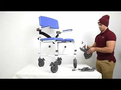 20" Rehab Shower Commode Chair - Lightweight, Rust-Resistant, and Adjustable for Canadian Homes