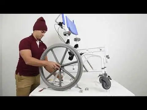 20" Aluminum Tilt Rehab Shower Commode HL195 - Canadian Accessibility and Comfort