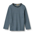 Long Sleeve T-shirt Stig | Bright Blue Stripe | Wheat Kids