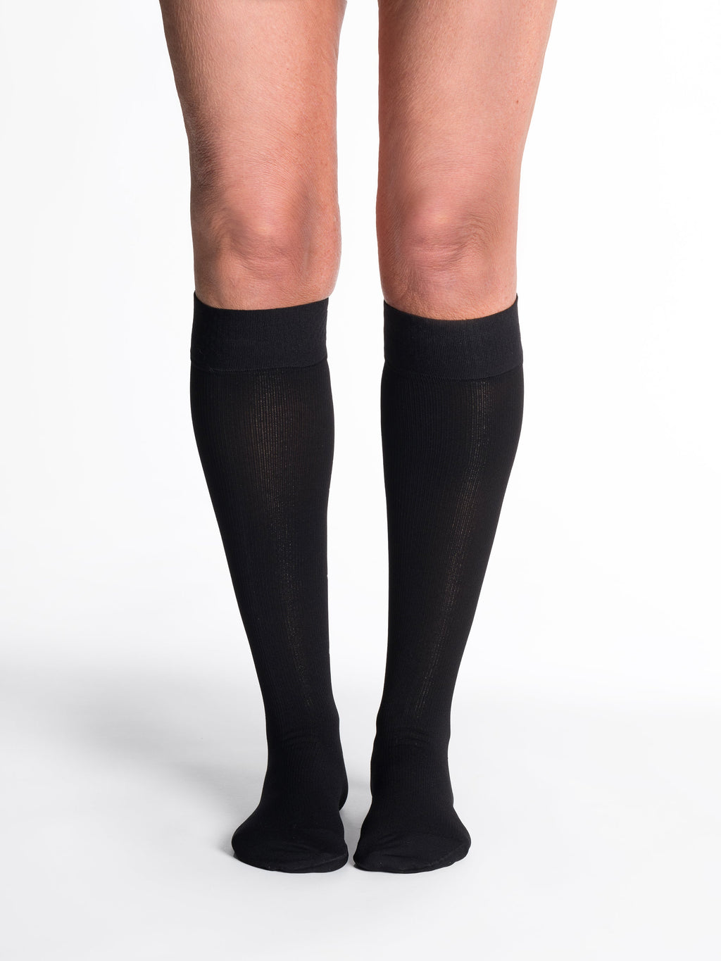 Sigvaris Women's Essential Cotton Calf with Grip-Top 30-40mmHg Women's Closed Toe