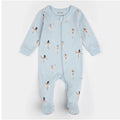 Sugar Plum Fairy Print on Ice Blue Sleeper | Petit Lem