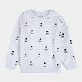 Merry Snowmen on Light Grey Fleece Sweatshirt | Petit Lem
