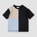 Colour Block T-Shirt | Taupe | Miles The Label