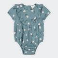 Bubble Romper | Floral on Teal | Petit Lem