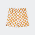 Swim Trunk | Orange Checkerboard | Petit Lem
