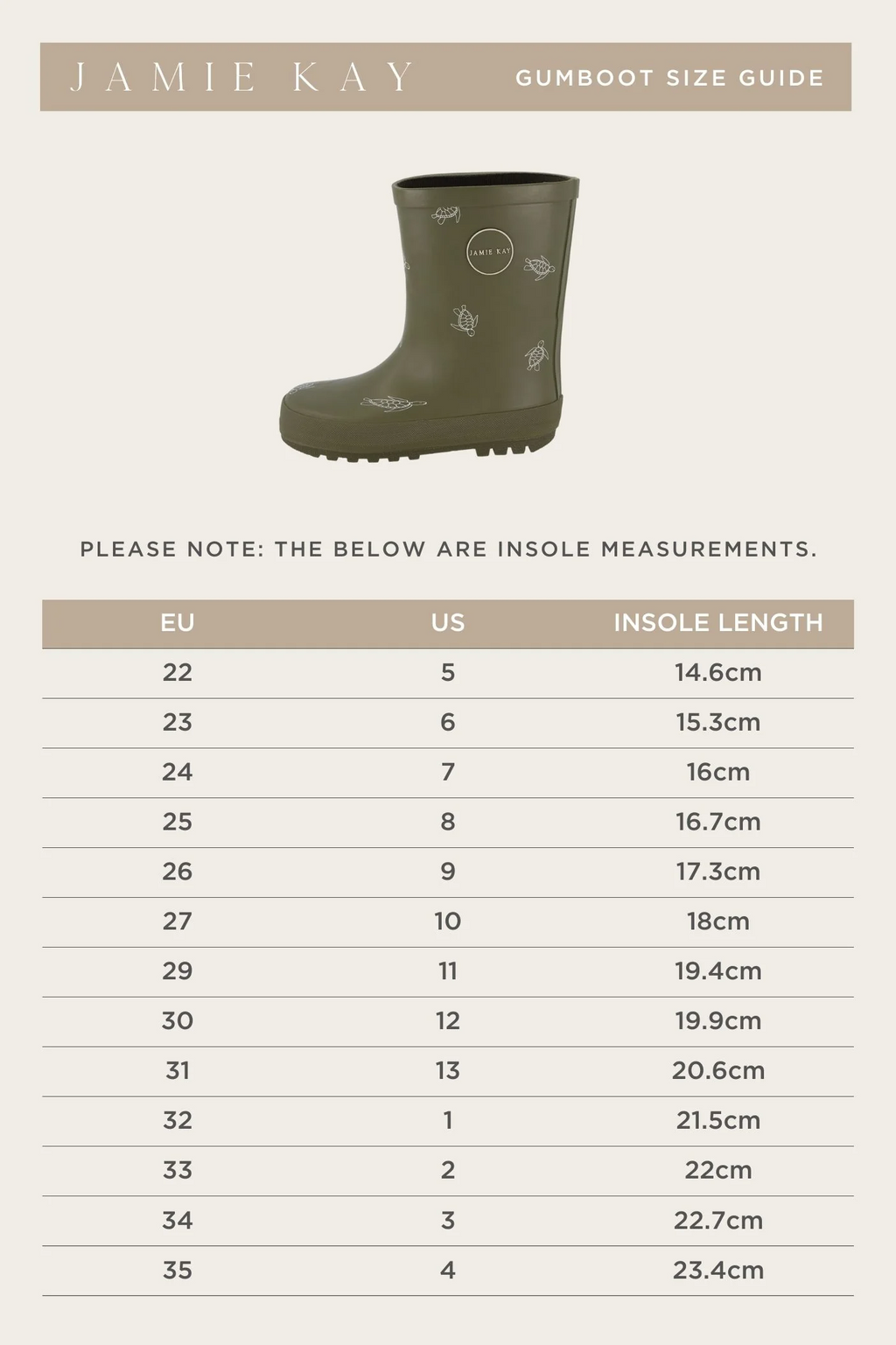 Jamie Kay Rubber Gumboot - Turtle Dark Olive