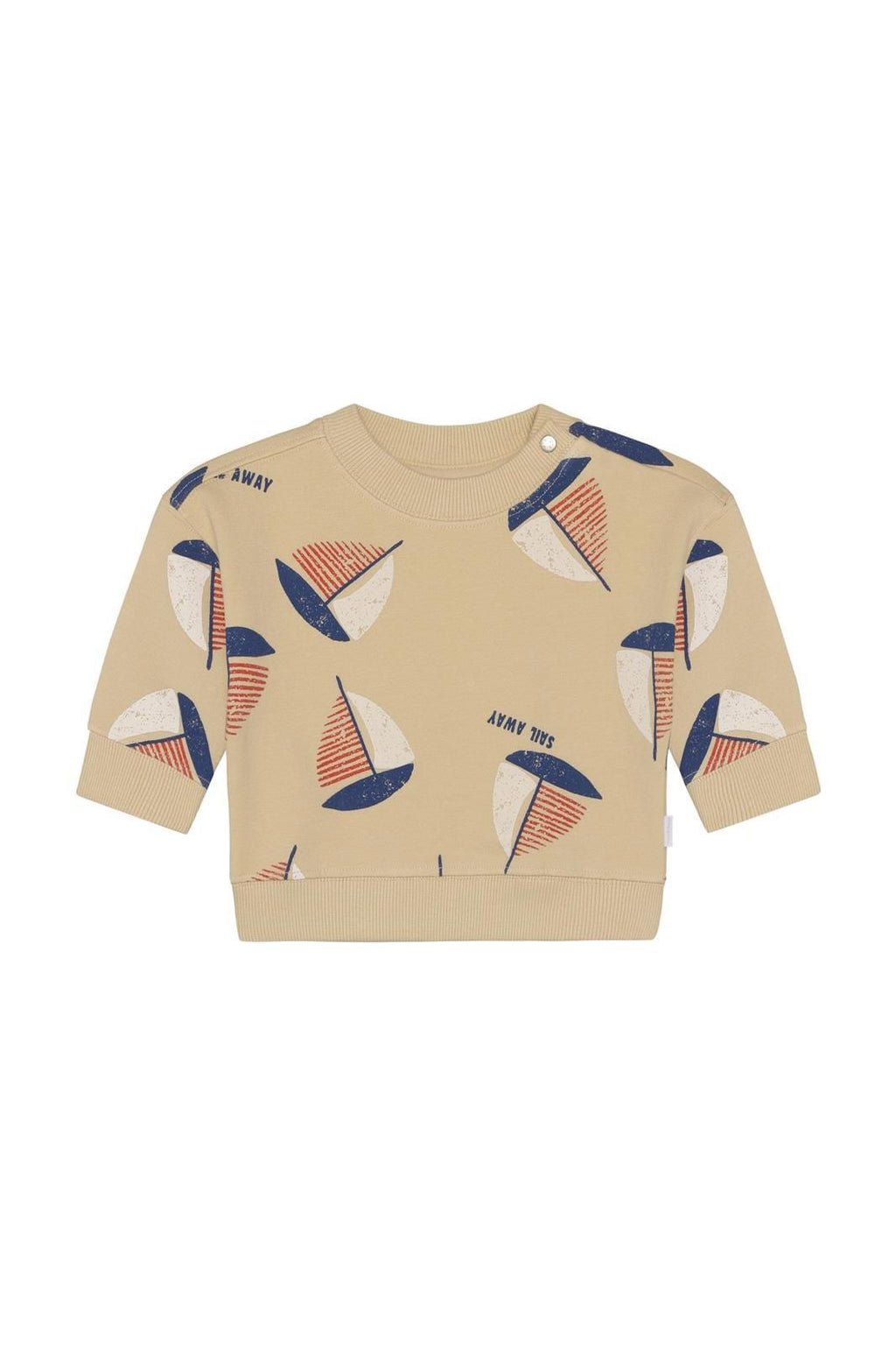 Sweatshirt | Sailboats on Beige | Noppies