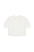 Embroidered Longsleeve Dress | White | Noppies