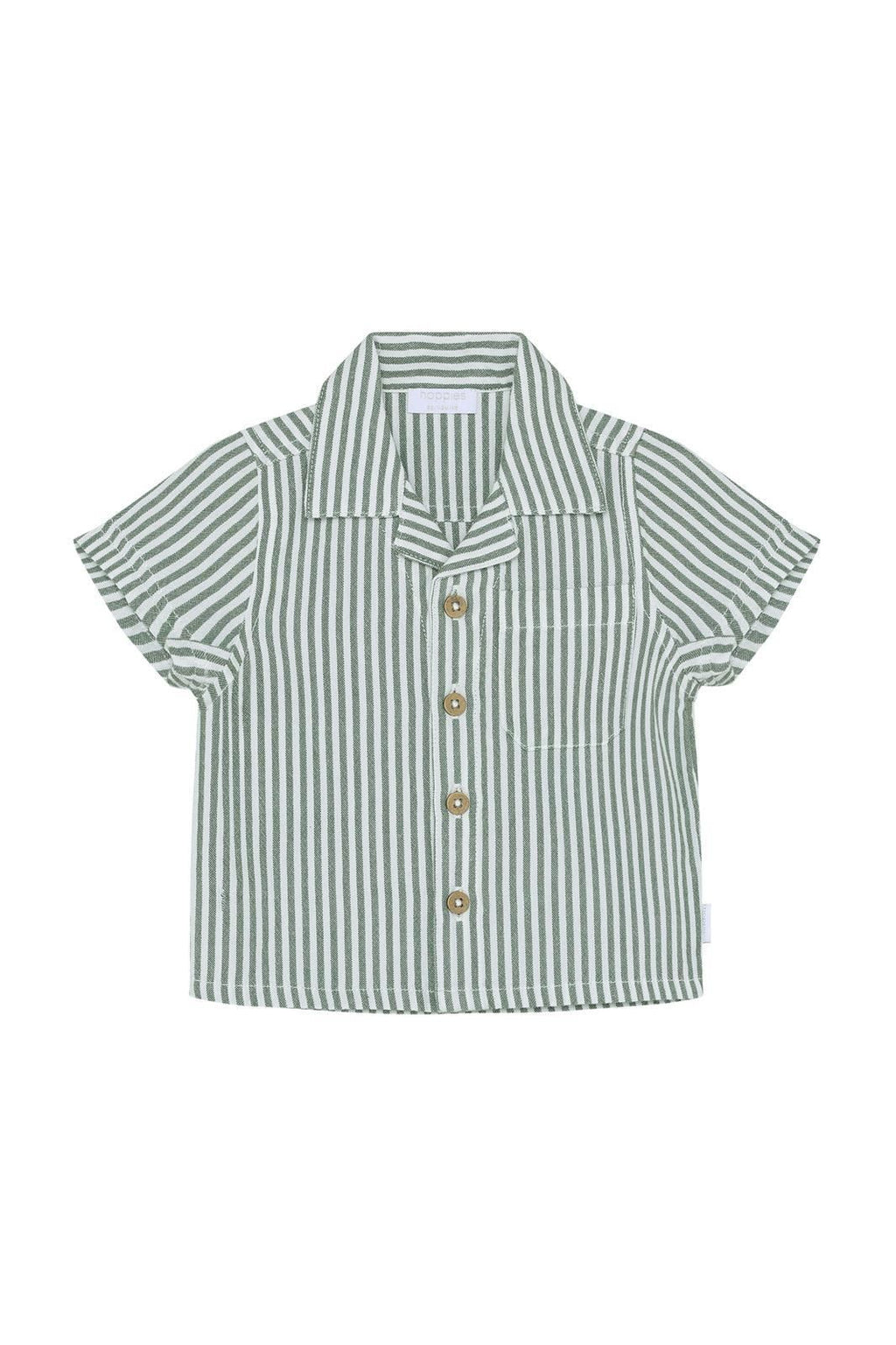 Shirt | Green Stripe | Noppies