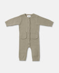 Chunky Long Sleeve Ribbed Jumpsuit | Olive | 7AM