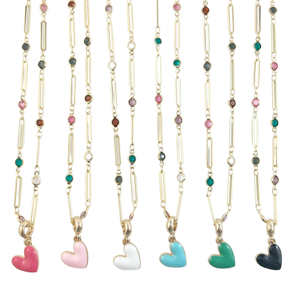Heart Pop Necklace - Cotton Candy