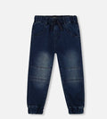 French Terry Jogger Pants | Dark Blue Denim | Deux Par Deux