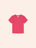 Cherry Rib Tee | Cherry | Huxbaby