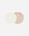 Jersey Snap Bib, 2 Pack | Bunnies, Melon | Quincy Mae