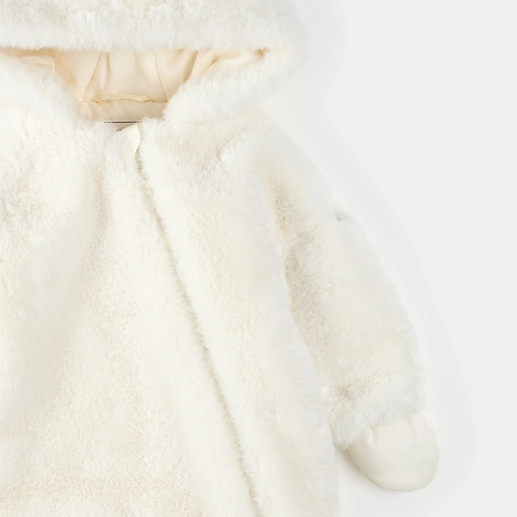 Plush Bear Playsuit | Off-White | Petit Lem