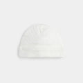 White Pointelle Knit Hat | Petit Lem
