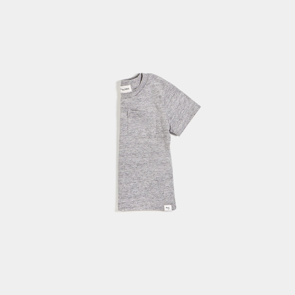 Basic Heather Grey Baby T-Shirt | Miles The Label