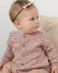 Knit Cardigan | Mauve | Quincy Mae