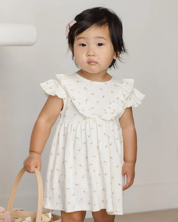 Sleeveless Ruffle V Dress | Petit Fleur | Quincy Mae