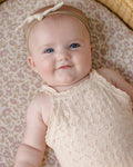 Annie Knit Romper | Ecru | Quincy Mae