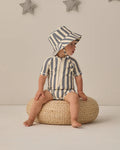 Bucket Hat | Retro Stripe Ocean | Quincy Mae