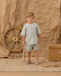 Terry Relaxed Tee | Seafoam Stripe | Rylee & Cru