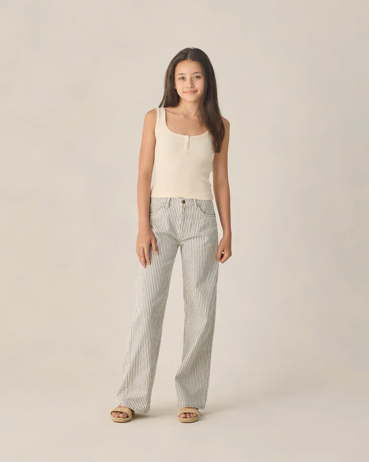 Teen Ribbed Tank | Natural | Rylee & Cru