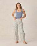 Ladies Ribbed Tank | Heathered Marine | Rylee & Cru
