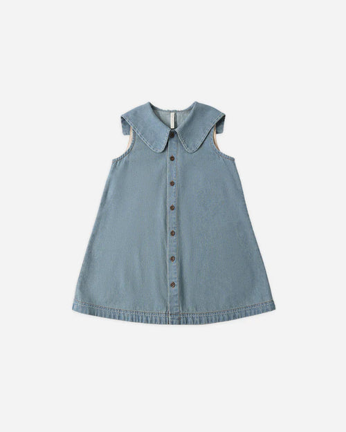 Adria Dress | Washed Blue | Rylee & Cru