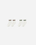 Stripe Socks, Set of 2 | Brown + Green  Stripe | Rylee & Cru