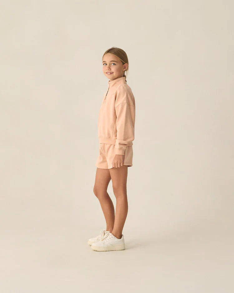 Half Zip Sweatshirt | Melon | Rylee & Cru