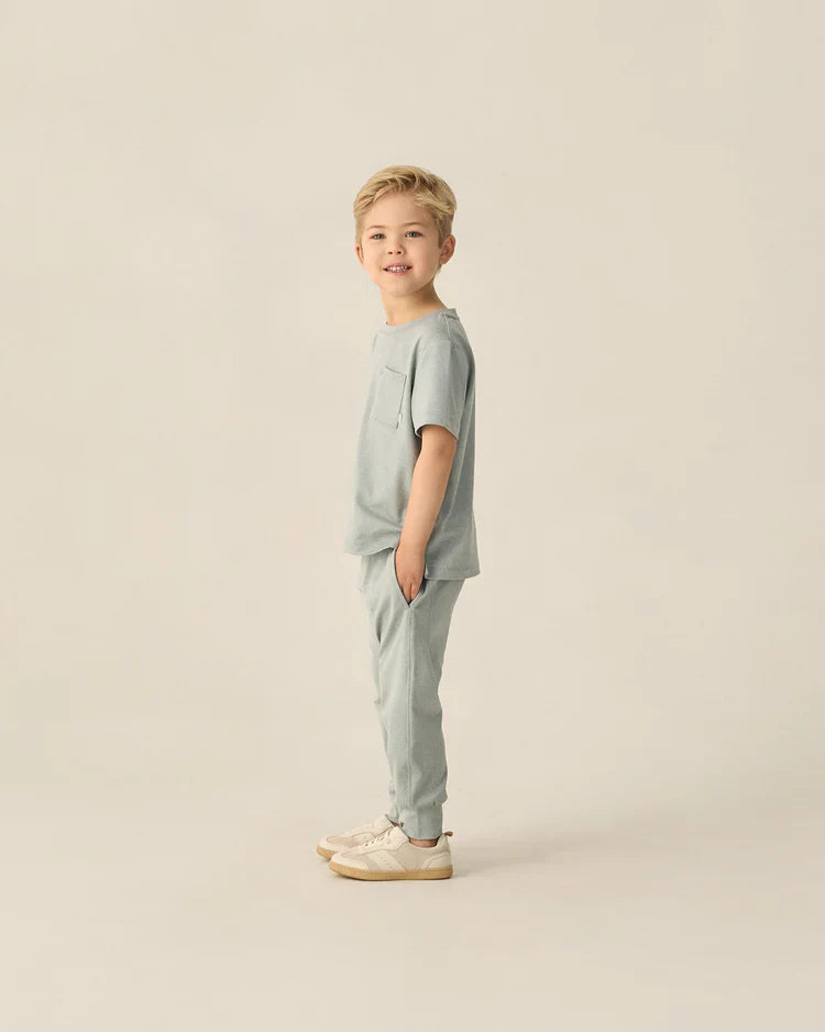 Century Tech Jogger | Heathered Sea Green | Rylee & Cru