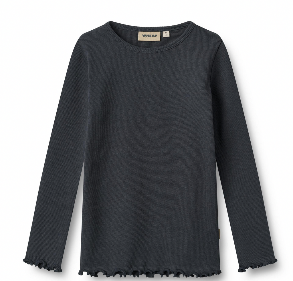 Long Sleeve T-Shirt Ida | Navy | Wheat Clothing
