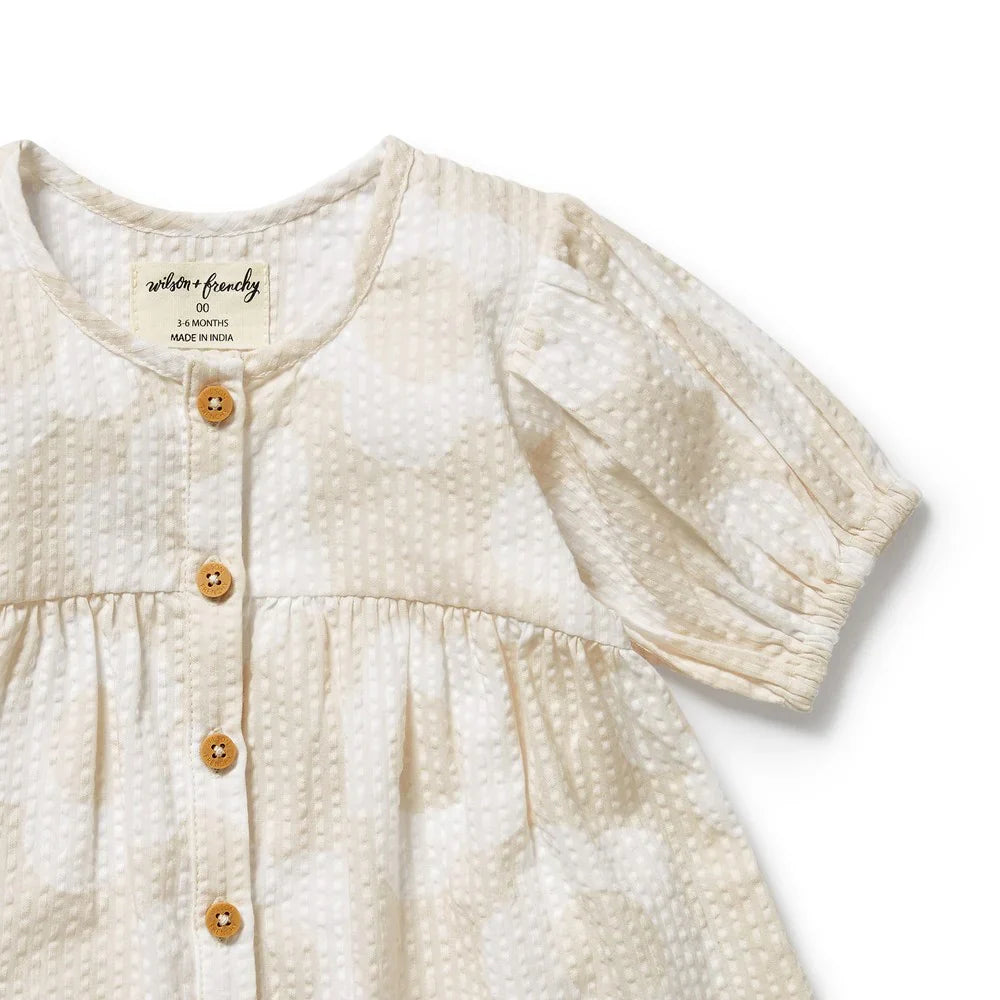 Daisy Bloom Organic Button Dress | Wilson + Frenchy