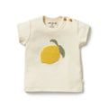 Lemon Leaf Embroidered Organic Tee | Wilson + Frenchy
