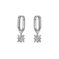 Boucles d'oreilles Huggies Étoiles du Nord en argent sterling