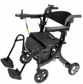 EZee Life CH4077 Folding Electric Rollator with Seat | 4-in-1 Power Assist Walker Canada
