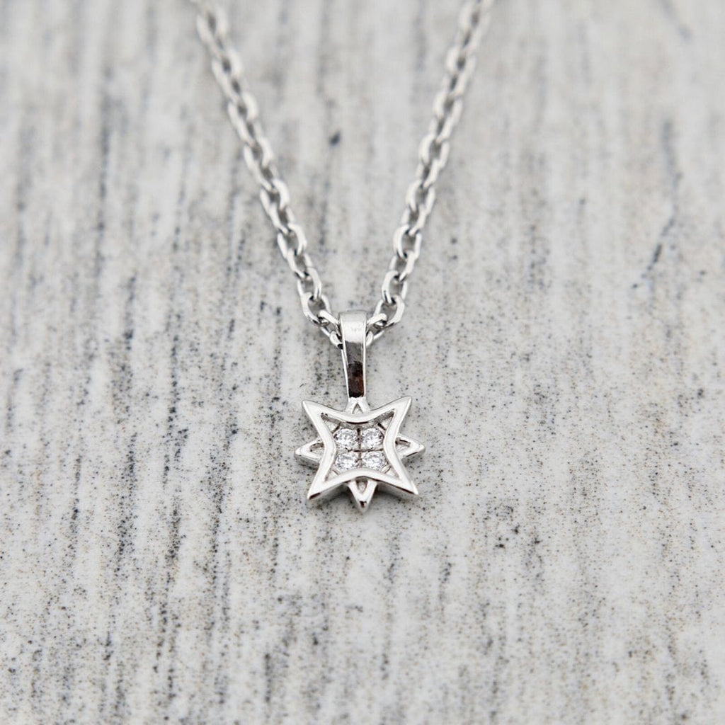 Collier Étoile du Nord en argent sterling
