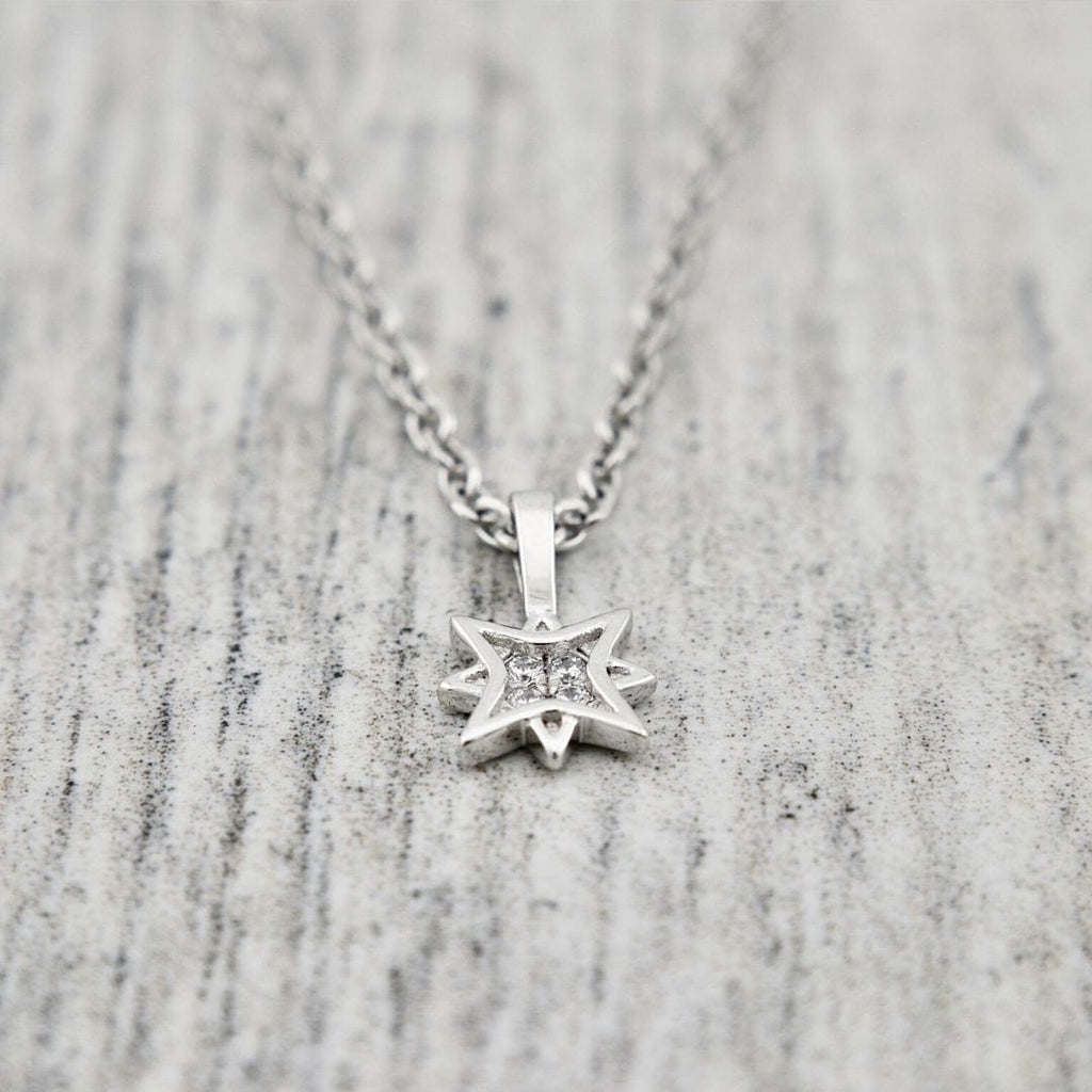 Collier Étoile du Nord en argent sterling