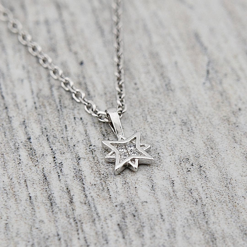 Collier Étoile du Nord en argent sterling