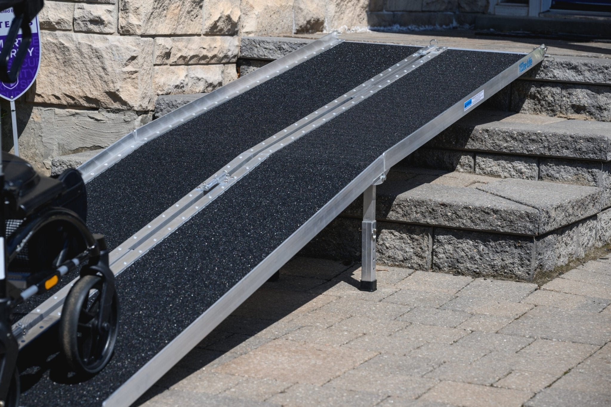EZee Life EZ12RGT 12 ft Multifold Wheelchair Ramp with Grip Tape | 600 lb Canada