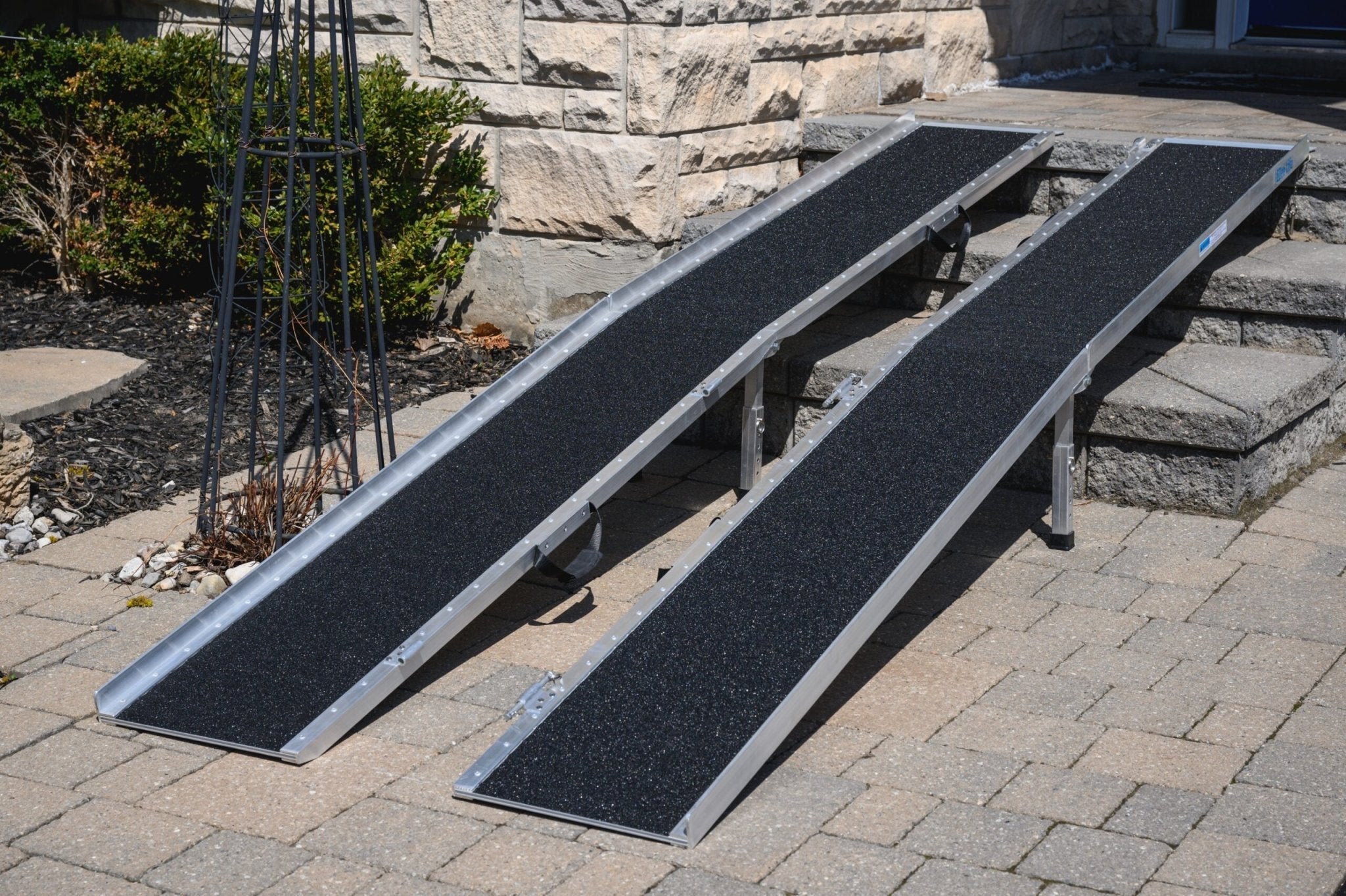 EZee Life EZ12RGT 12 ft Multifold Wheelchair Ramp with Grip Tape | 600 lb Canada
