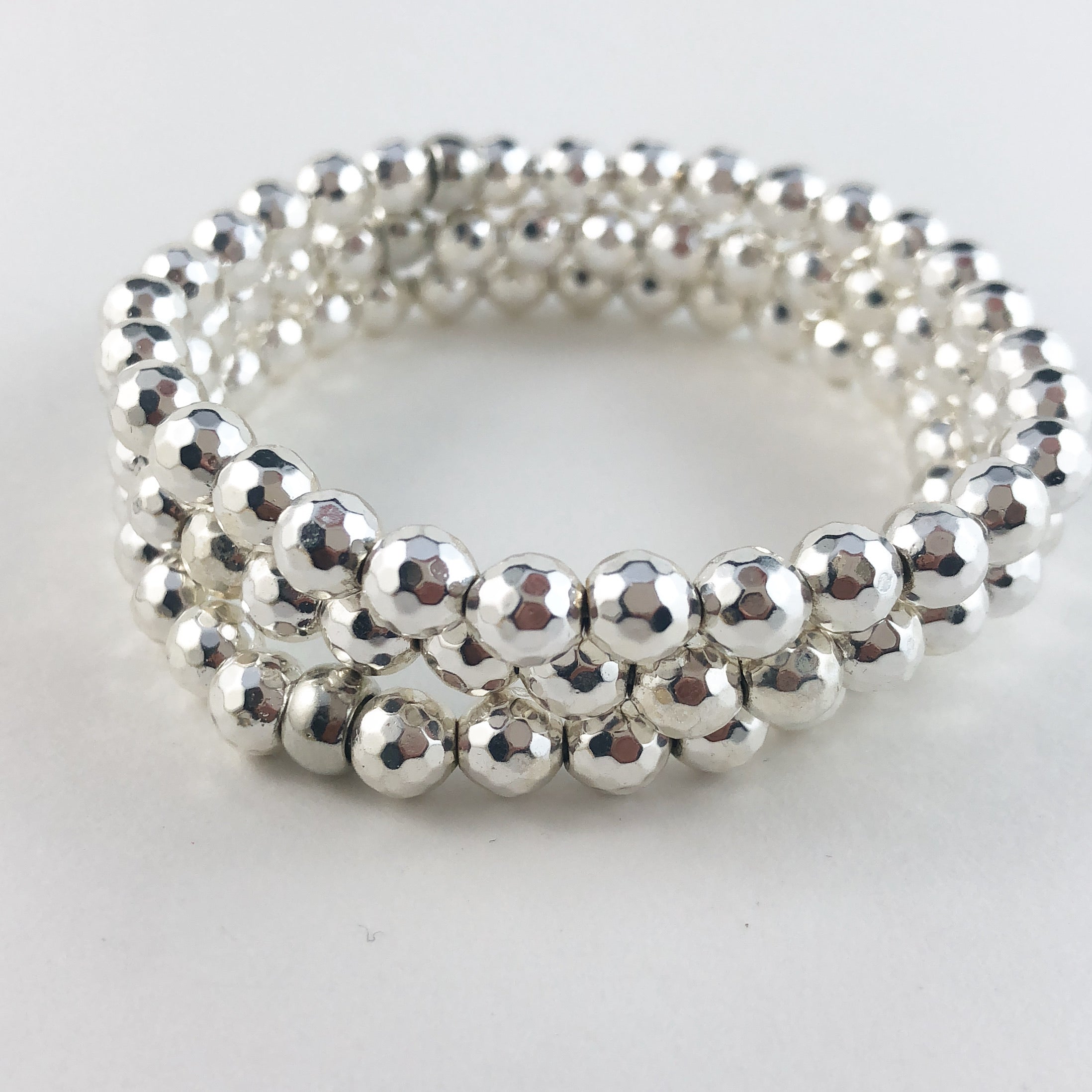 Silver Hematite Bracelet