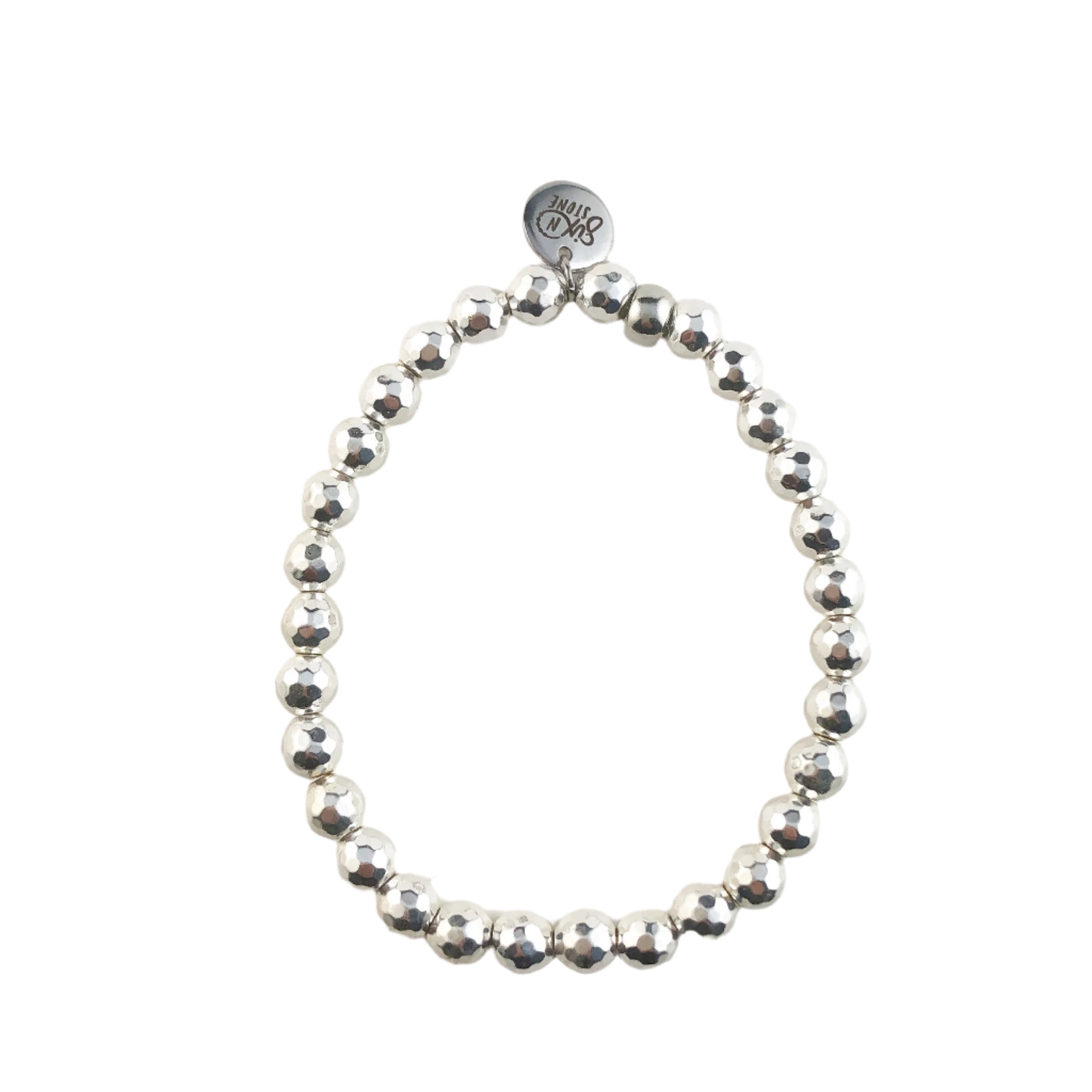 Silver Hematite Bracelet