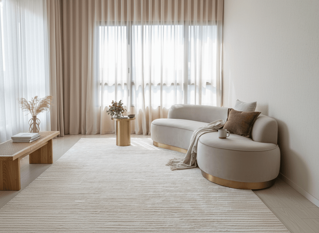 Linear Weave Handcrafted Area Rug
