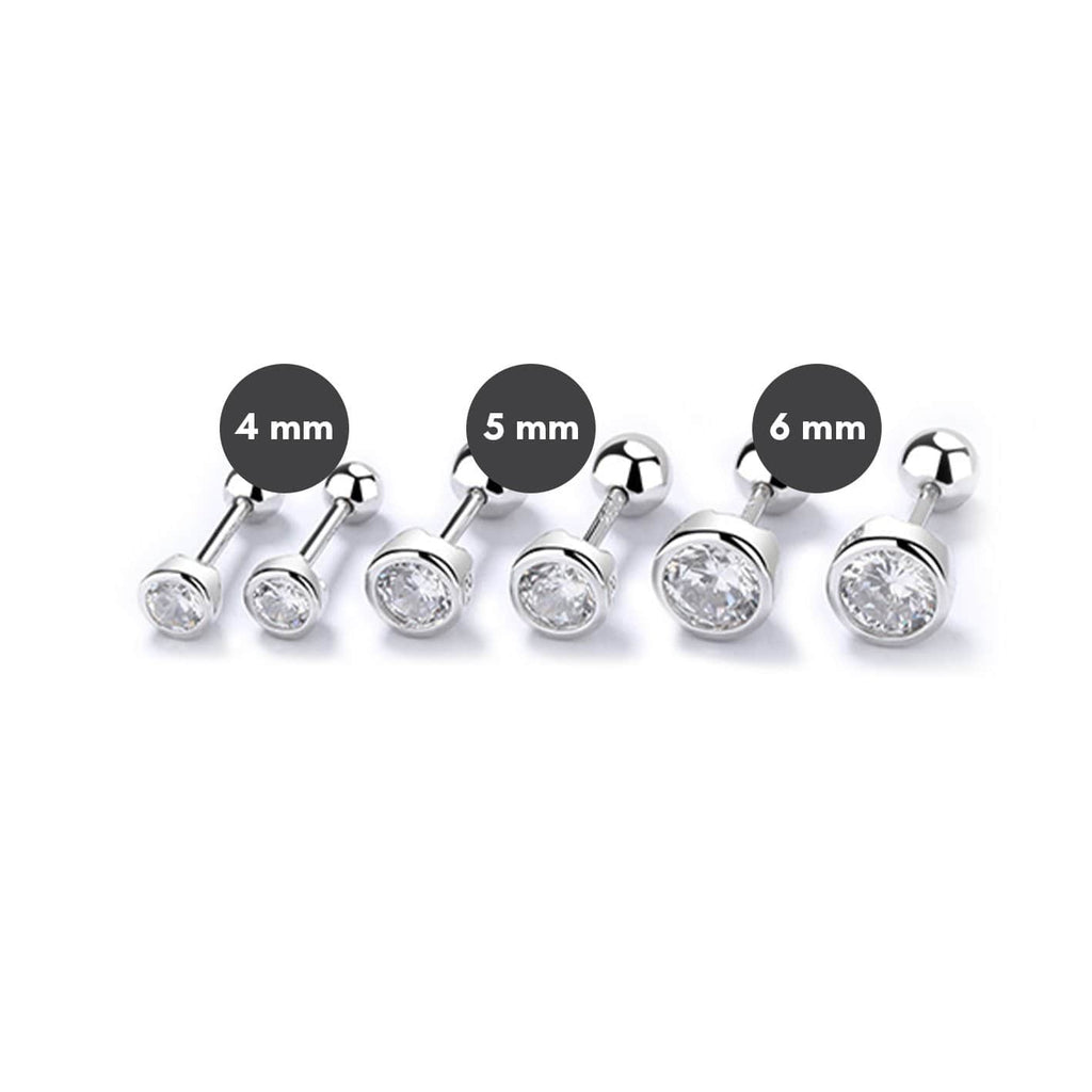 Boucles d'oreilles Classiques en argent sterling