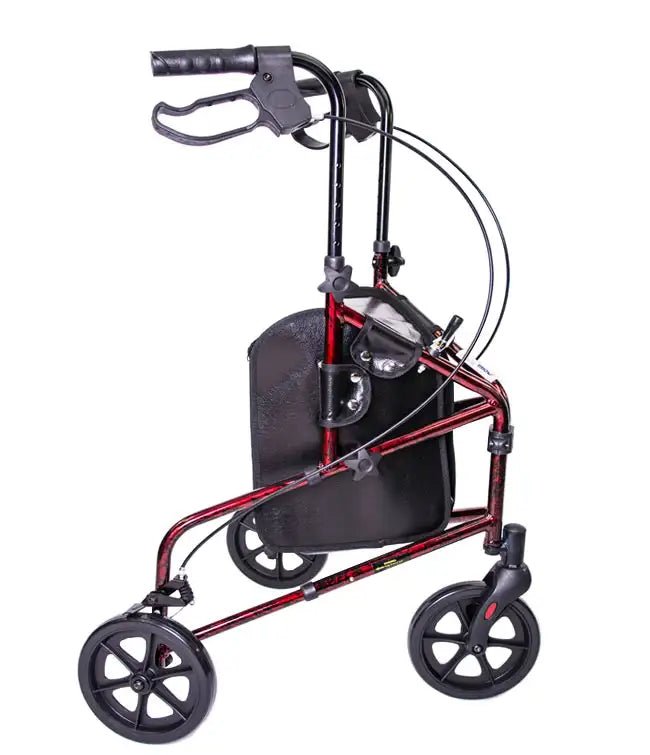 MOBB 3" Wheel Aluminum Rollator - Comes in Red and Blue color