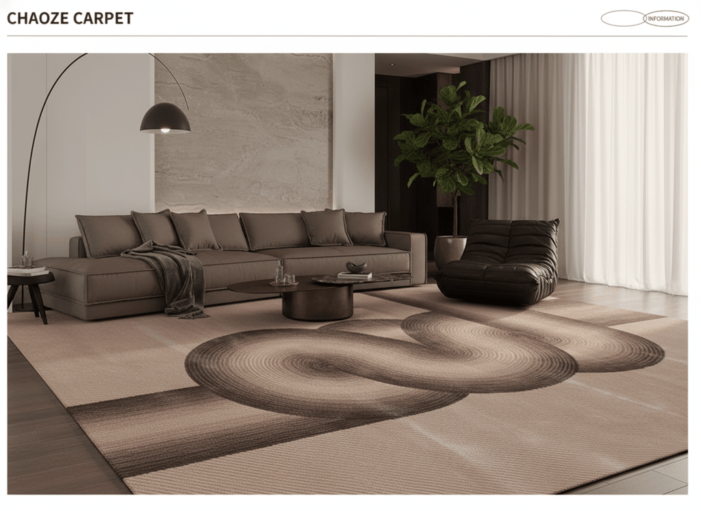 Modern Gradient Loop Handcrafted Rug